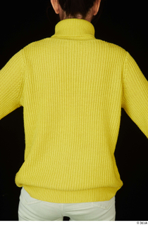 Waja casual dressed upper body yellow sweater with turleneck 0005.jpg